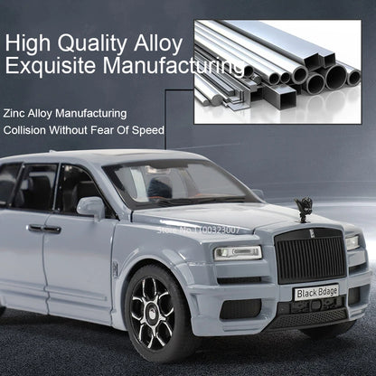 1/32 Cullinan RV Car Diecast Alloy Toy Model Off-road Vehicle for Boys