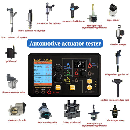 2025 Auto Ignition Coil & Injector Tester Solenoid Stepper Motor Tool