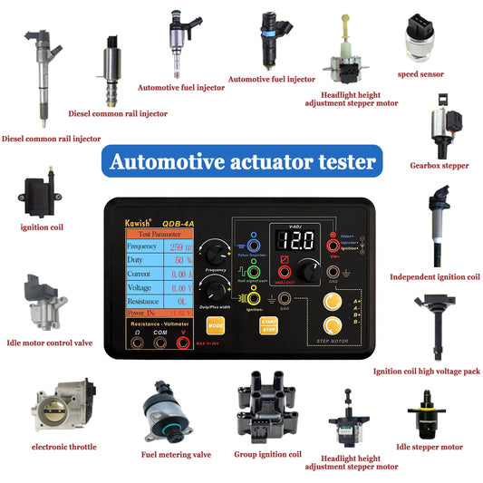 2025 Auto Ignition Coil & Injector Tester Solenoid Stepper Motor Tool