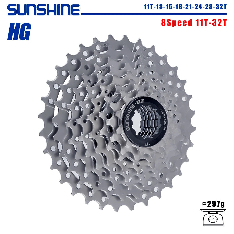 SUNSHINE 8-12 Speed Cassette Freewheel HG Sprocket 32/36/40T for Shimano SRAM