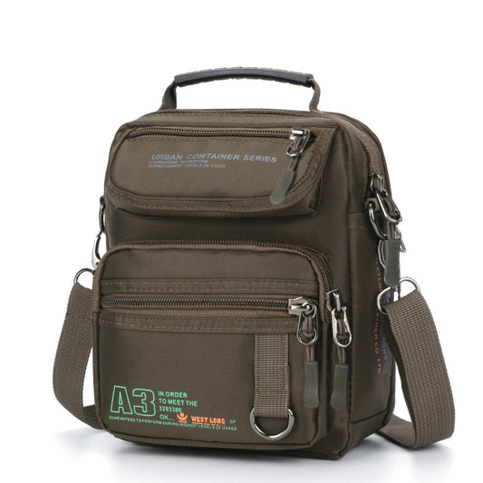Men’s Small Travel Messenger Bag Waterproof Waist Shoulder Crossbody