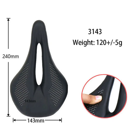 ELITA ONE Carbon Saddle MTB/Road Bike saddle Super Light Leather Carbon Cushions 96g-EXPROTAS
