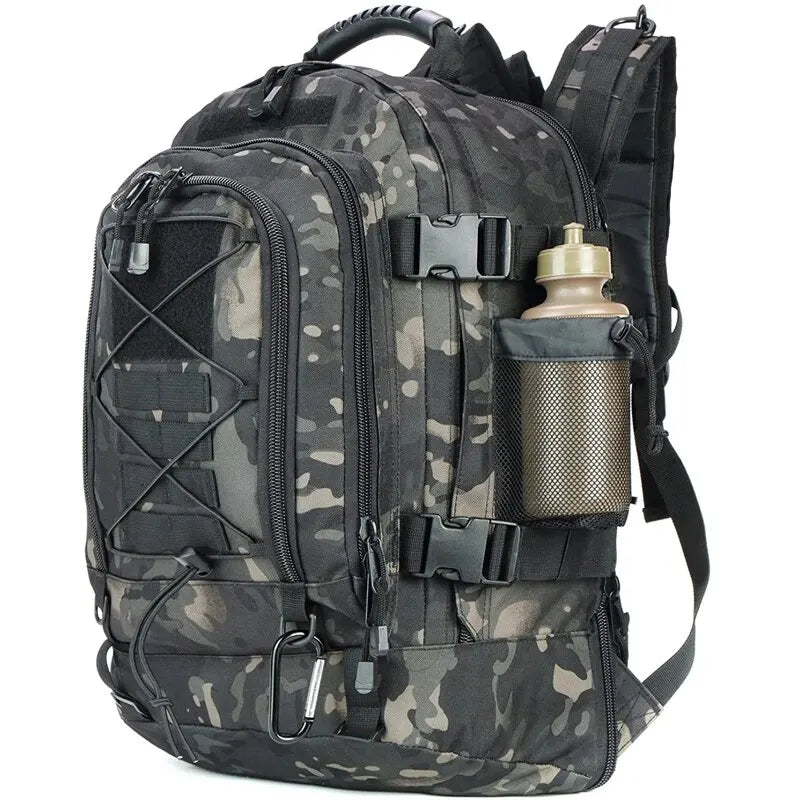 65L Outdoor Bag Tactical Backpack Waterproof Rucksack for Hiking Camping