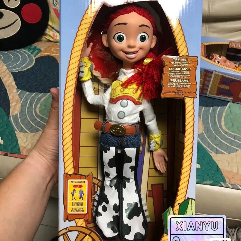 Disney Toy Story 4 Anime Figure Talking Woody Buzz Jessie Rex Action Figures Model Decoration Collection christmas Toy Gifts-EXPROTAS
