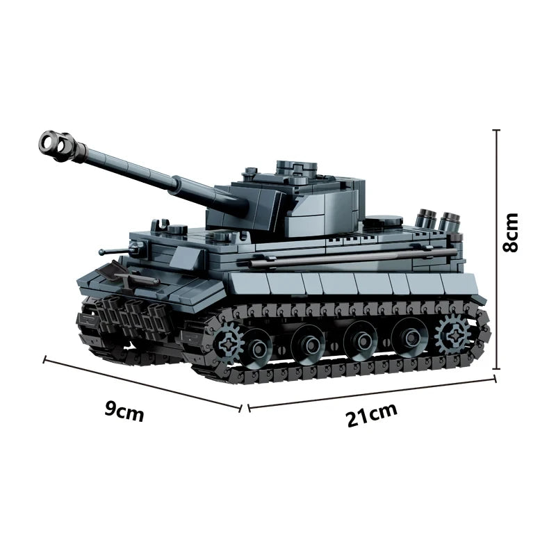 WW2 German 222 Armoured Vehicle Building Blocks Tank Brick Toy Set