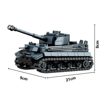 WW2 German 222 Armoured Vehicle Building Blocks Tank Brick Toy Set