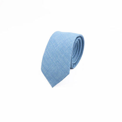 Mens Slim Solid Colour Tie 6.5cm Wedding Party Classic Necktie