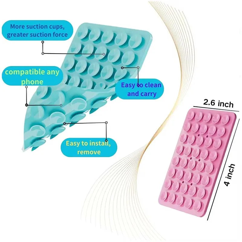 Suction Pad Phone Holder Silicone Double Sided Grip Mount Sticky Cup