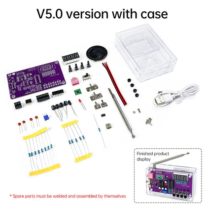 DIY FM Radio Electronic Soldering Project RDA5807S Module 87-108MHz