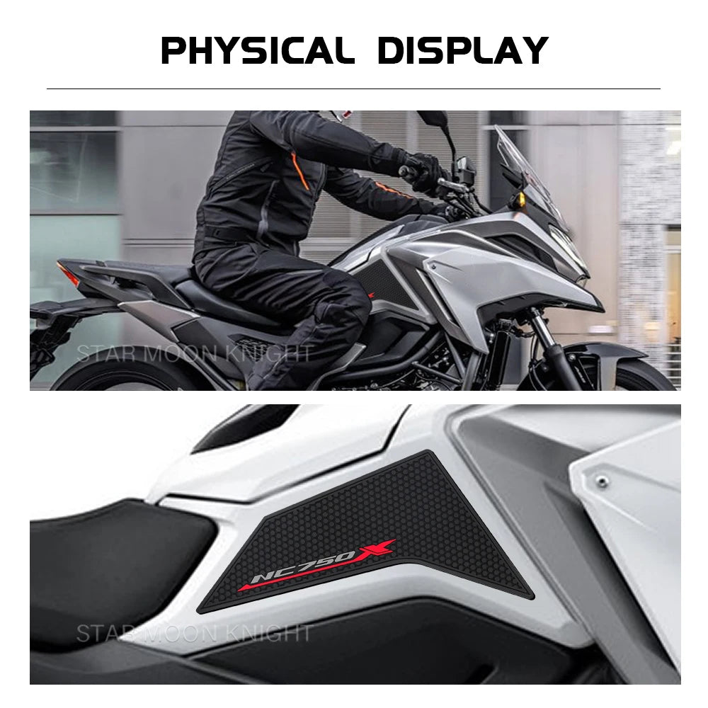 Side Fuel Tank Knee Grip Pad Protector Decal for Honda NC750X 2021-2024