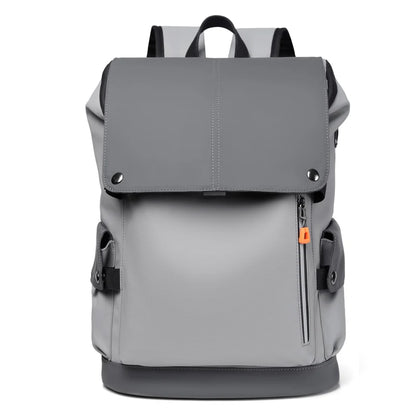 Waterproof PU Leather Laptop Backpack Business Large Capacity USB Charging - EXPROTAS