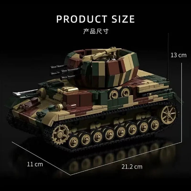 1474pcs Military Cyclone Anti-Aircraft Building Blocks Army Brick Model Set