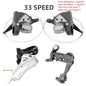 MicroNEW Mountain Bike Rear Derailleur 3x7 3x8 3x9 3x10 3x11 Speed with Internal Shift Cable MTB Bicycle Front Shifter