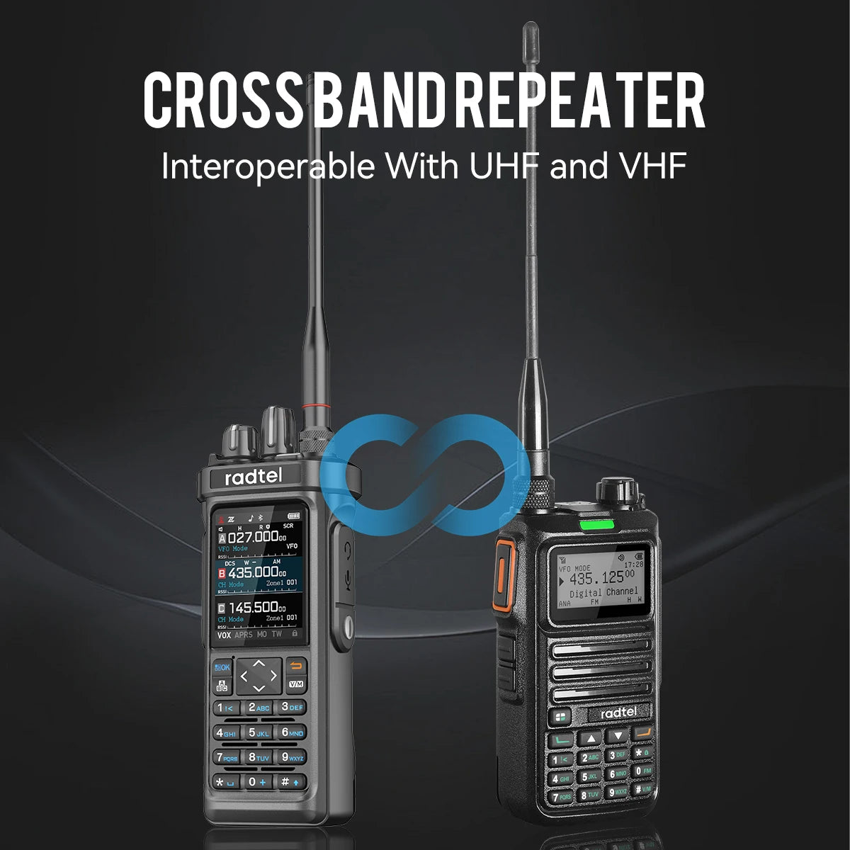 Radtel RT-950 PRO Walkie Talkie 10W Ham Radio Receiver with GPS APRS