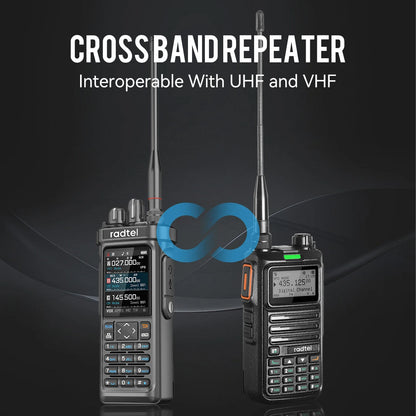 Radtel RT-950 PRO Walkie Talkie 10W Ham Radio Receiver with GPS APRS