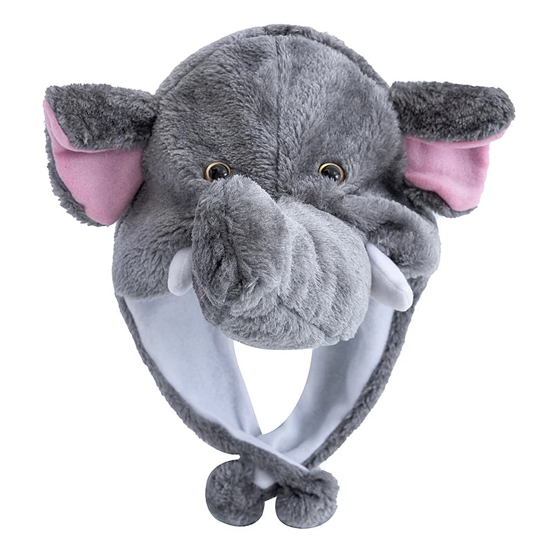 Unisex Funny Bulls Head 3D Animal Decorative Hat Winter Cap for Adults
