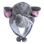 Unisex Funny Bulls Head 3D Animal Decorative Hat Winter Cap for Adults