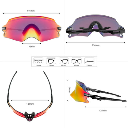 2025 Kapvoe Sport Sunglasses, UV400 Road & MTB Cycling Glasses for Men & Women