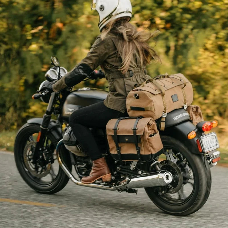 Universal Waterproof Motorcycle Rear Luggage Rack Bag Touring Tail Bag - EXPROTAS