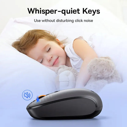 Baseus F01B Wireless Mouse 2.4G + Bluetooth 5.0 Silent 1600 DPI for PC/Mac