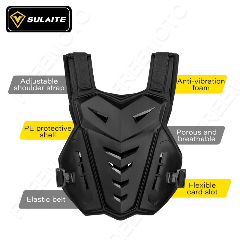 Motocross Body Armor Motorcycle Jacket Motocross Moto Vest Back Chest Protector Off-Road Dirt Bike Protective Gear - EXPROTAS