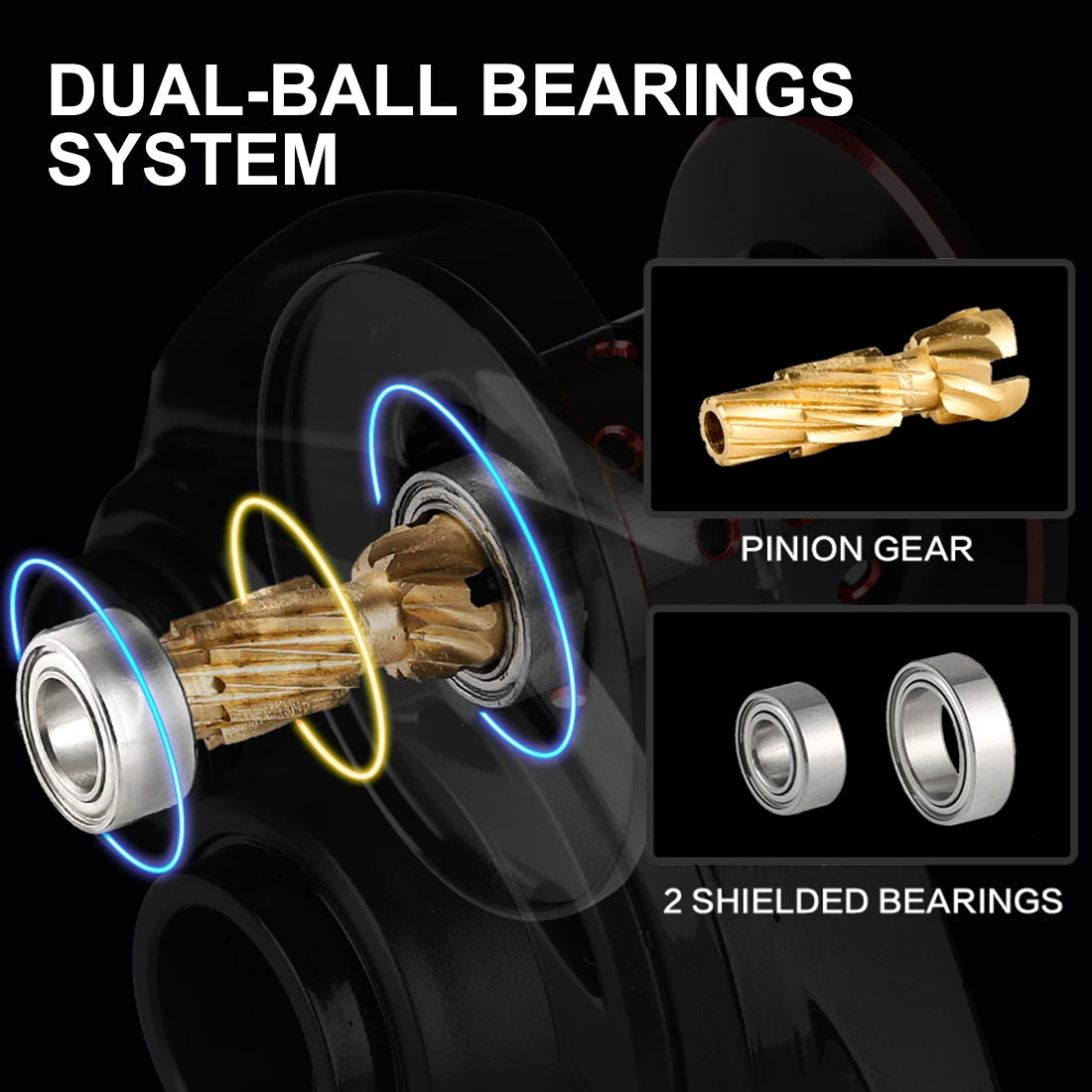 SeaKnight SLARDAR Baitcasting Reel 7.0:1 8.0:1 Brass Gear 8-Pin 10-Level Magnetic Brake