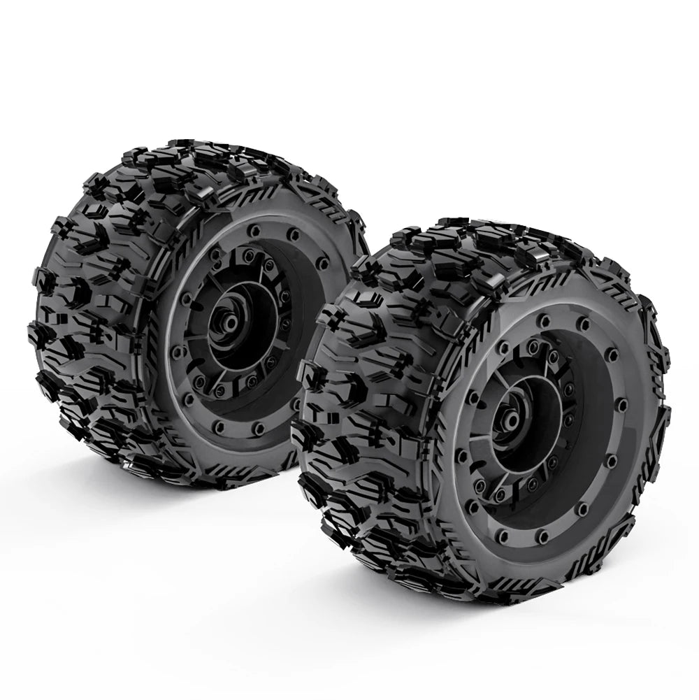 ZD Racing 4pcs 1/16 RC Monster Truck Tires 84mm Rubber 12mm Hex for SCY 16101/16102 PRO