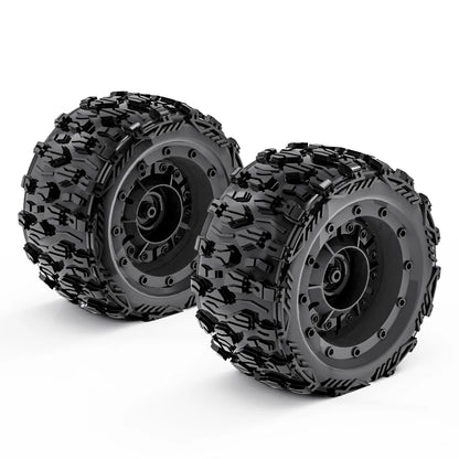 ZD Racing 4pcs 1/16 RC Monster Truck Tires 84mm Rubber 12mm Hex for SCY 16101/16102 PRO