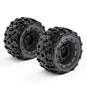 ZD Racing 4pcs 1/16 RC Monster Truck Tires 84mm Rubber 12mm Hex for SCY 16101/16102 PRO