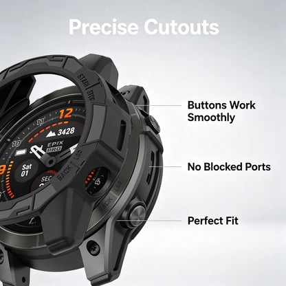 Protective Cover Case For Garmin Fenix 7 7S 7X Epix Pro 42/47/51mm TPU Frame