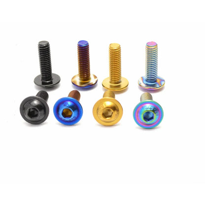 10Pcs Motorcycle Bolts Screw Titanium M5 M6 Torx Head 20mm 16mm Fixing