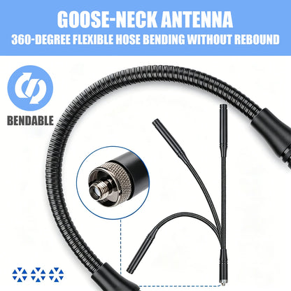 Antenna for Baofeng Walkie Talkie Dual Band SMA-Female Telescopic Radio