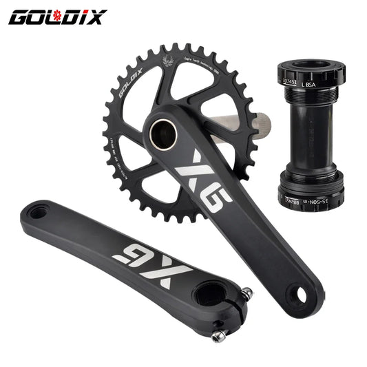 GOLDIX Crankset 170/175mm Direct Mount Narrow Wide Chainring 30T-38T Alloy