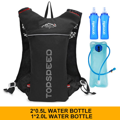 Outdoor Trail Running 5L Ultralight Backpack Hydration Jogging Vest Men Breathable Marathon Bicycle Bag Water Bottle 500ML-EXPROTAS