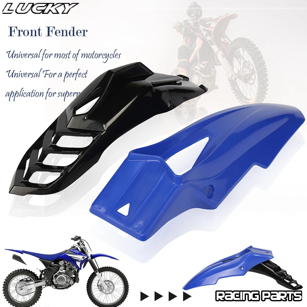 Universal Supermoto Motocross Front Fender Black Mudguard For Honda Yamaha Suzuki Kawasaki DRZ RMZ XT TW Dirt Bike