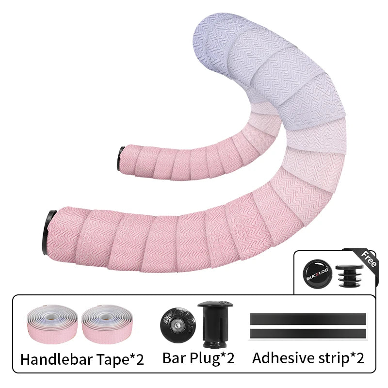 Road Gravel Handlebar Tape BUCKLOS Gradient Non-Slip Soft Bike Bar Wrap