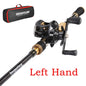 Telescopic Baitcasting Rod Reel Set Sougayilang 1.6-2.1m Fishing Bag Kit