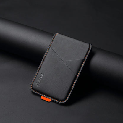 Magnetic Phone Card Holder Wallet PU Leather RFID Wireless Charging Case