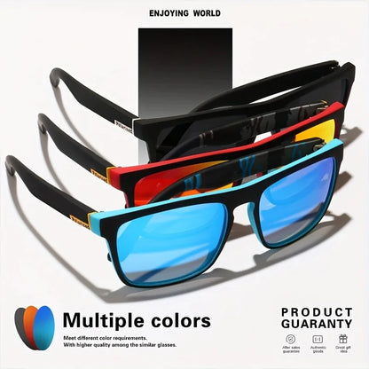 3PCS Polarized Square Sunglasses Men Women Fashion Outdoor Sport Travel