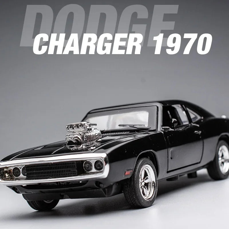 Dodge Charger 1:32 Alloy Model Car with Sound Light Pull Back 1970