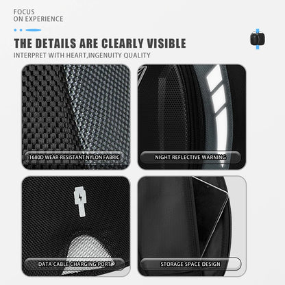 Magnetic Motorcycle Tank Bag EVA Hard Shell Motorbike Fuel Oil Tank Bag 4.5L Portable Card Phone Tool Bag Universal  Black-EXPROTAS
