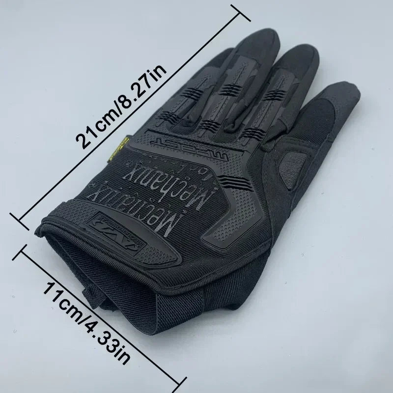 Full Finger Gloves Black Protective Work Cycling Mittens 1 Pair EXPROTAS