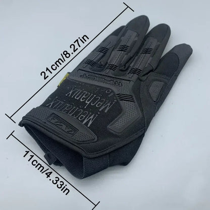 Full Finger Gloves Black Protective Work Cycling Mittens 1 Pair EXPROTAS