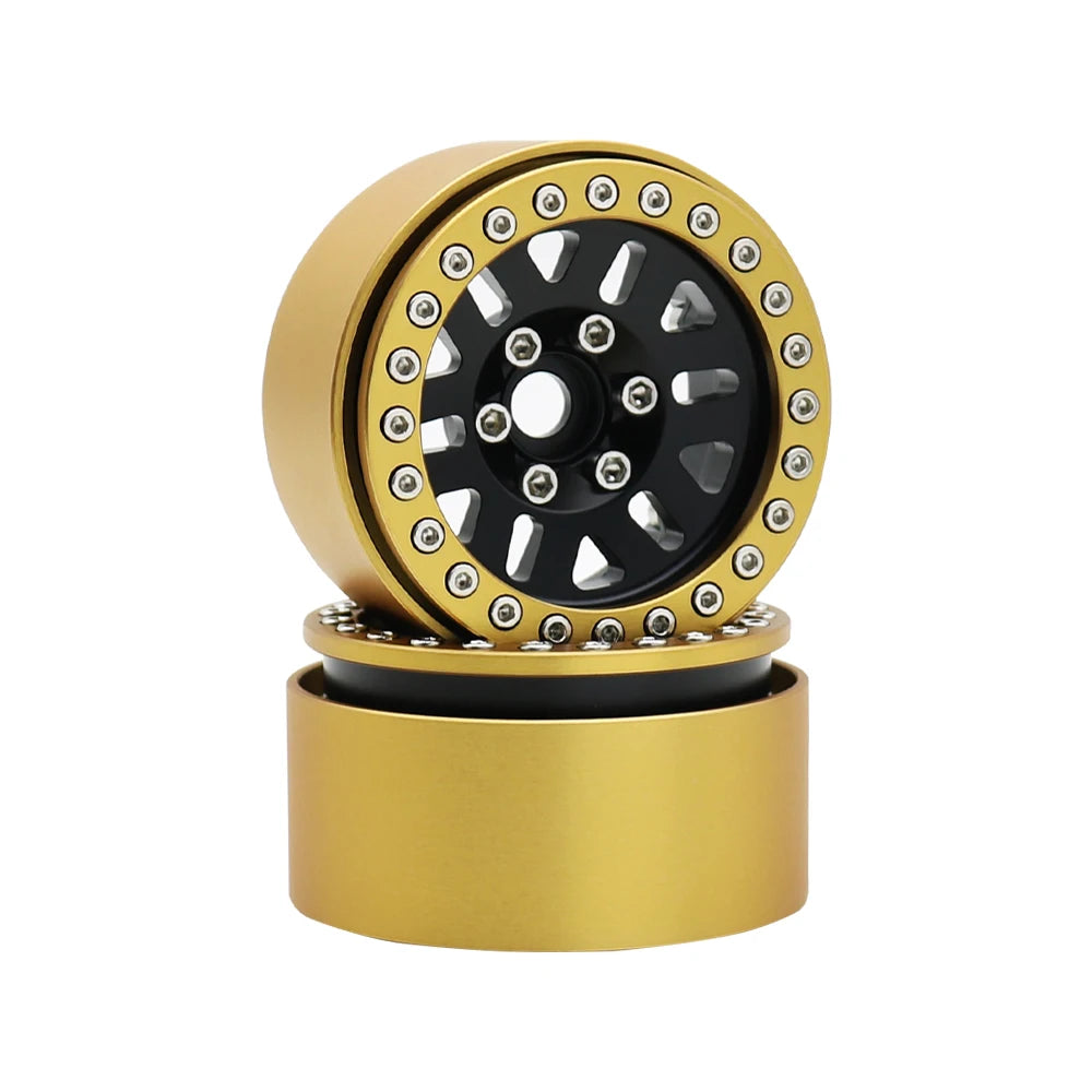 240g Brass 1.9" Beadlock Wheel Rim for 1/10 RC Crawler TRX4 TRX6 Axial SCX10 III - EXPROTAS