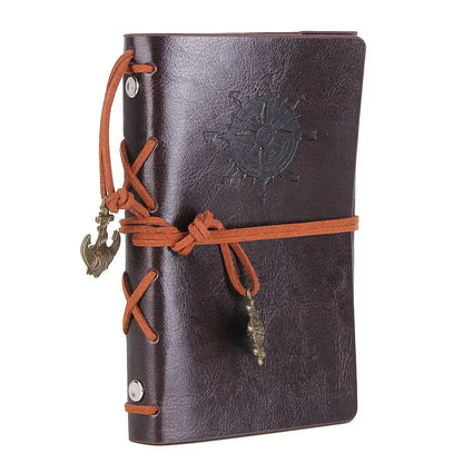 Journal Binder Cover 14x10cm Leather Korean Style Notebook for Diaries