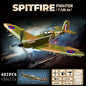 WW2 P-51 Mustang Fighter Plane Building Blocks Aircraft Brick Model Toy Set