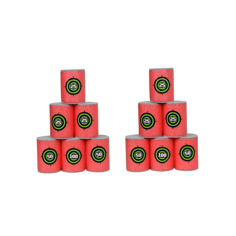 6-30pcs EVA Soft Bullet Targets for Nerf Guns Blasters Foam Dart Toy