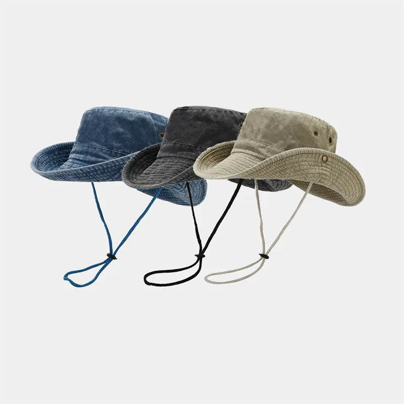 Cotton Bucket Hat Unisex Sun Cap Travel Outdoor Summer Fisherman 2023