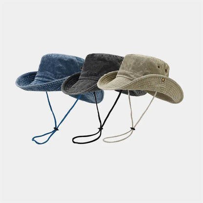 Cotton Bucket Hat Unisex Sun Cap Travel Outdoor Summer Fisherman 2023