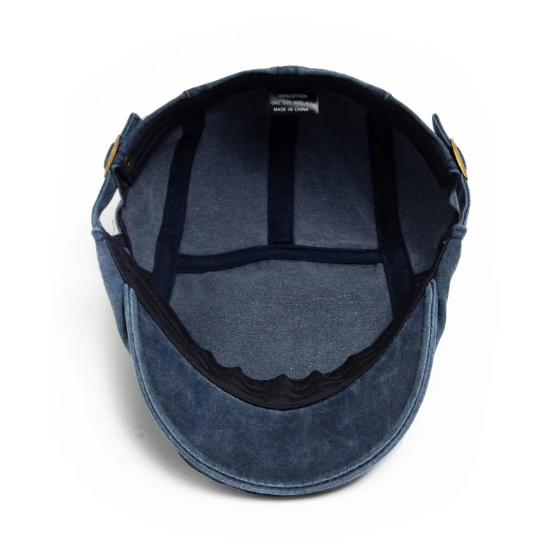 Vintage Cotton Beret Flat Cap Men Women Casual Autumn Fashion Hat
